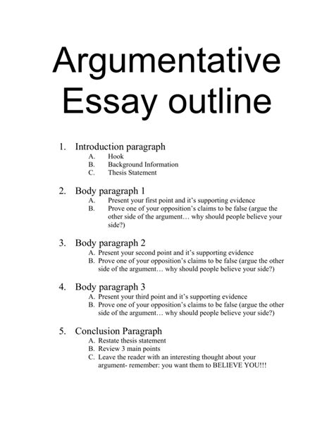 How to Write an Argumentative Essay .